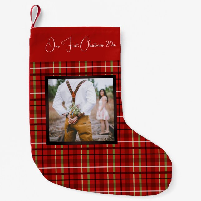 Första julfoto, liten julstrumpa (Framsidan)