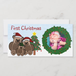 Första julfotokort julkort