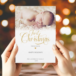 Första julfotopatens hjärta julkort