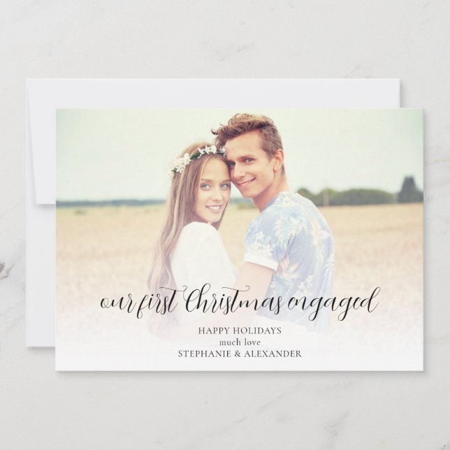 Första julhelgen - Engagerad fotoutlägg i Namn Julkort (Framsida)