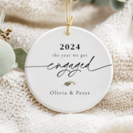 Första julhelgen - Engagerat foto Julgransprydnad Keramik