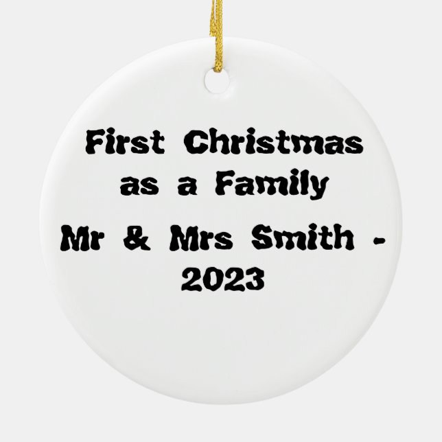 Första julhuset Utformning Julgransprydnad Keramik (Baksidan)