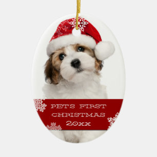 Första julklappen Foto Ornament RED