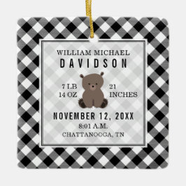 Första julklappen i Baby-statistik - Play Bear Julgransprydnad Keramik