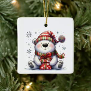 Första julklappen Kvickkåpa anpassat Julgransprydnad Keramik