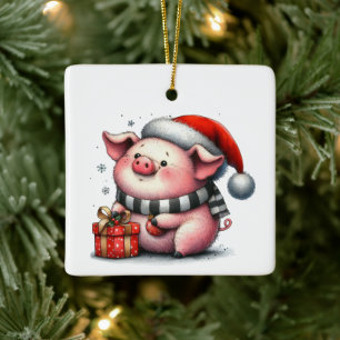 Första julklappen Viklig svindel anpassad Julgransprydnad Keramik