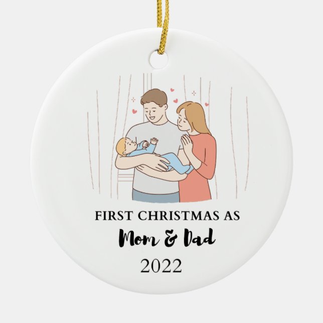 Första julklappsortimentet julgransprydnad keramik (Framsidan)