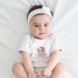 Första juloutfitten med söt Santa-katt T Shirt
