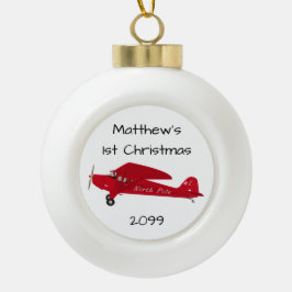 Första julplanet North Pole Ornament