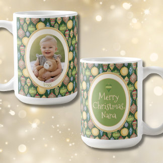 Första julpresent till Nanas Baby Foto Mugg