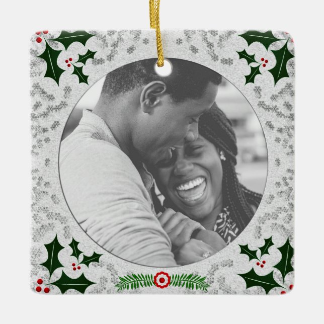 Första julprydnaden julgransprydnad keramik (Framsida)