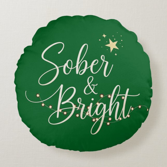 Första julsober rund kudde (Framsidan)