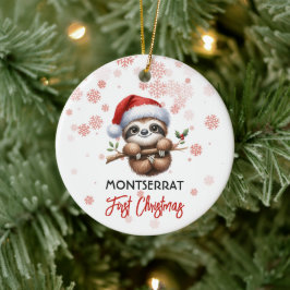 Första julsöt Sloth baby Ornament