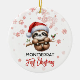 Första julsöt Sloth baby Ornament
