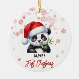 Första julsöta Panda baby Ornament