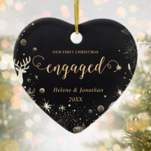 Första julstämningen i modern Elegant i Guld