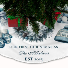 Första julstämningen julgransmatta borstad polyester