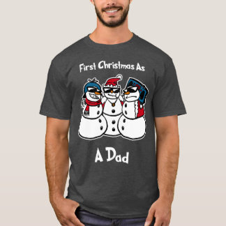 Första jultoman som en pappa-nunyjul Snowmies T Shirt