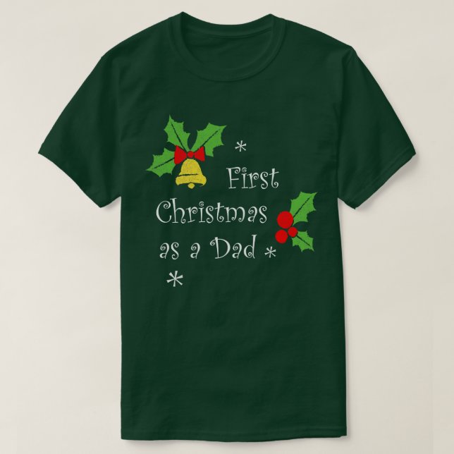 Första jultoman som Party-julen i pappa T Shirt (Design framsida)