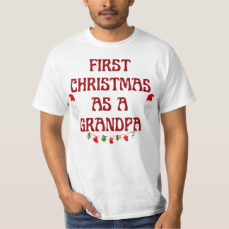 första jultomas som morfar,New Pappa Gift, Christm T Shirt