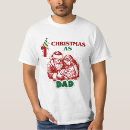 Första jultomas som pappa t shirt