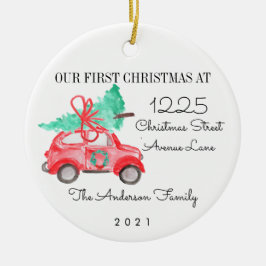 Första jultomten för Helgdagarna Träd Julgransprydnad Keramik