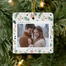 Första jultomten gift och Merry Whimsical Photo