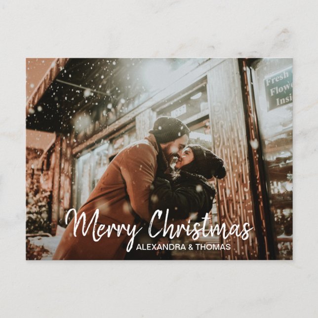 Första jultomten, gift, svartvitt | FOTO Helg Vykort (Framsida)