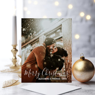 Första jultomten, gift, svartvitt FOTO Helg Vykort