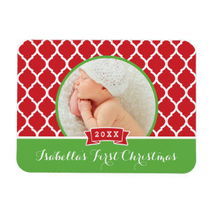 Första jultomten - Helgdag Keepsaké Photo Magnet