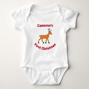 Första jultraditionen Namn Söt juldas renar T Shirt