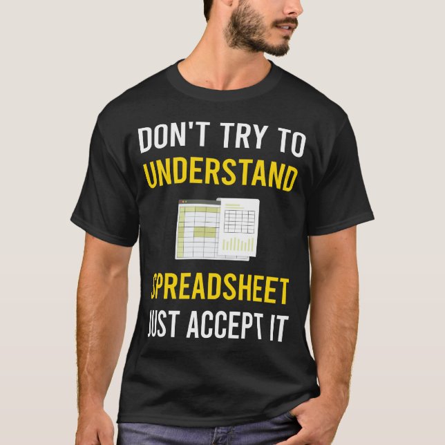 Förstå Kalkylblad Kalkylblad T Shirt (Framsida)