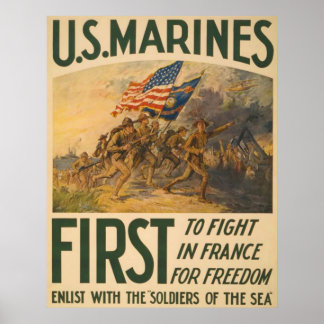 Första kampen i Frankrike Poster