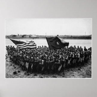 Första kampen mot en grupp av Världskrig I-marinso Poster