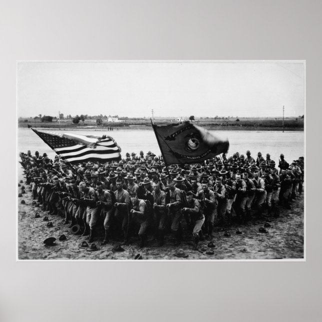 Första kampen mot en grupp av Världskrig I-marinso Poster (Framsidan)