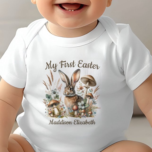 Första kanin i Jacken Påsk T Shirt (Celebrate the joy of a first Easter with our adorable Jack Rabbit collection.)