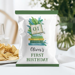 Första kapitlet Storybook Birthday Chip Bag Wrappe Reklamblad