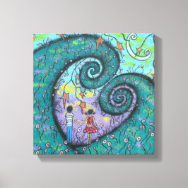 Första Kärlek II-galleriet med Wrapped Canvas