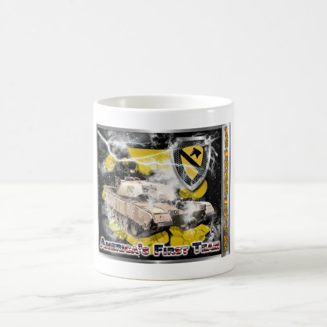 Första kavalleridivisionen - ett av ett slag kaffemugg (Center)
