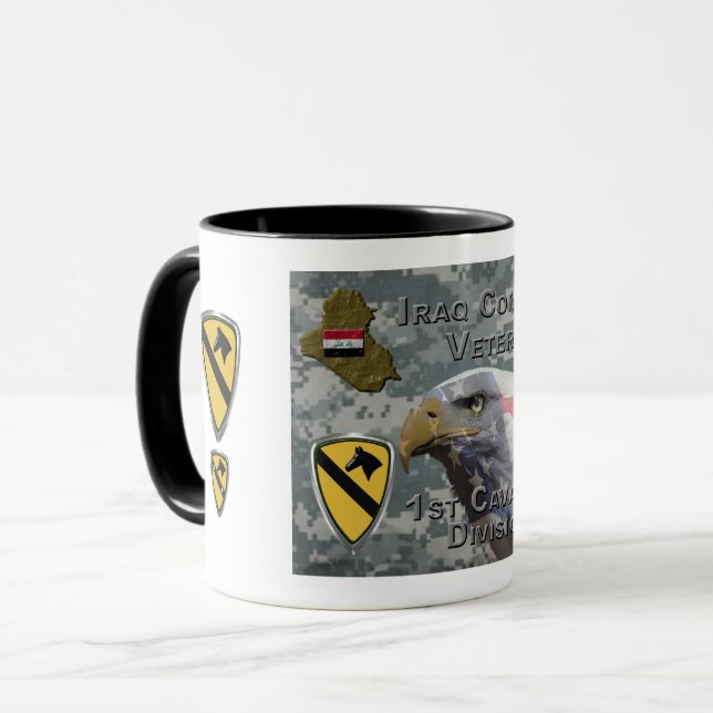 Första kavalleridivisionen - Iraks veteran Mugg (Framsida vänster)