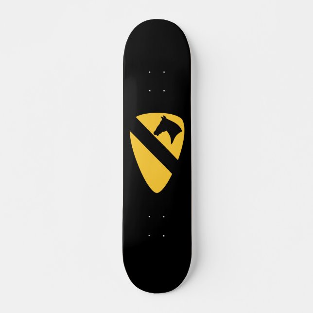 Första kavalleridivisionen Patch Patriotic Mini Skateboard Bräda 18,5 Cm (Framsida)