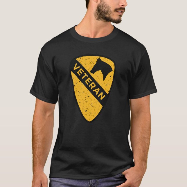 Första kavalleridivisionen - Veteran (Förenade Sta T Shirt (Framsida)