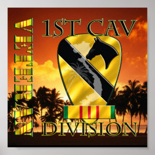 Första kavalleridivisionen Vietnam Veteran Poster
