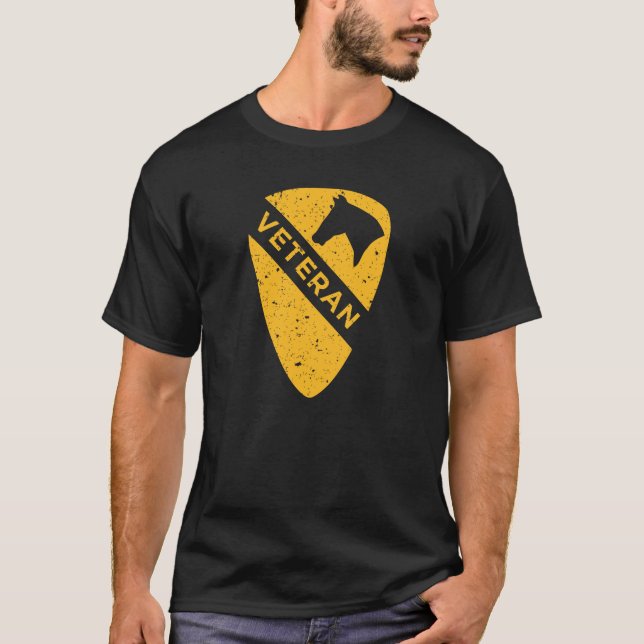 Första kavalleriområdet - Veteran (Väderhavet) T Shirt (Framsida)