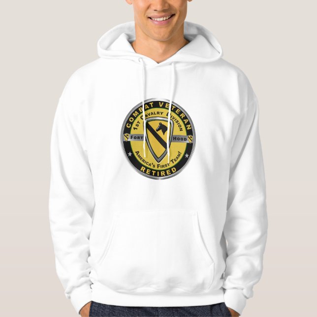 Första kavalry-divisionen pensionerad hoodie (Framsida)