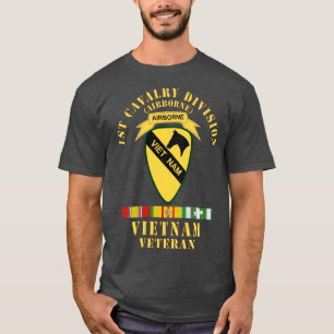 Första kavalry-divisionen Vietnam Veteran w VN SVC T Shirt