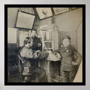 Första kinesiska telefonoperatören, Chinatown 1922 Poster