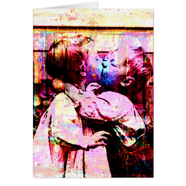 FÖRSTA KISS HÄLSNINGSKORT (Framsidan)