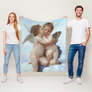 Första Kiss, Kärlek och Psyche, Bouguereau Fleecefilt