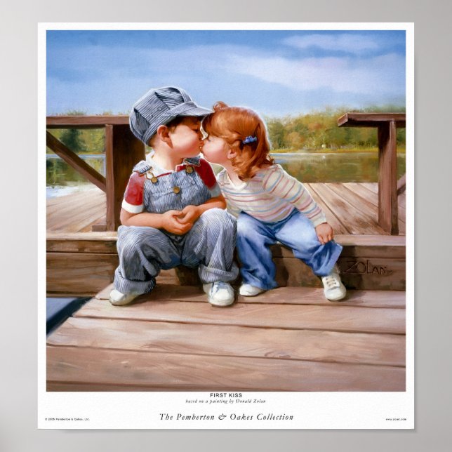 Första Kiss-utskrift Poster (Framsidan)